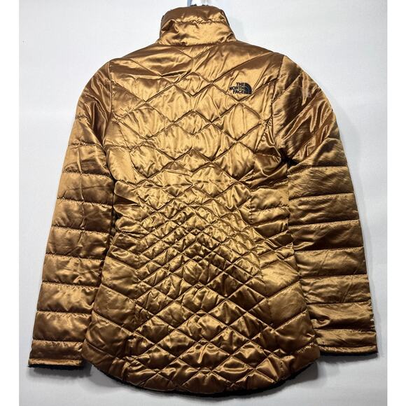The North Face Women's Fur Lined Bronze Puffer Jacket - Size XS - Picture 4 of 8